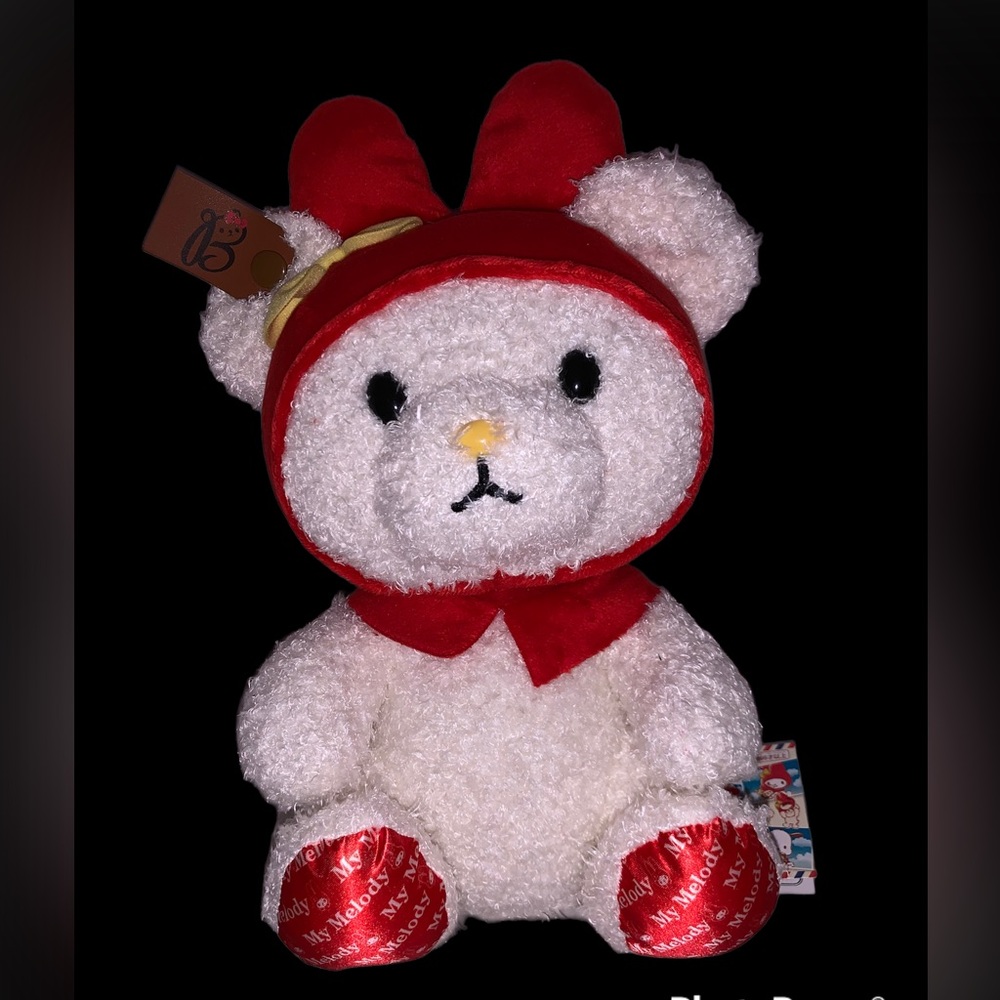 RARE Bon Voyage Bear X My Melody Big plush From Japan Bon Voyage Small Bear